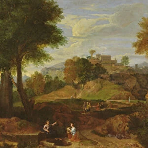 Classical Landscape (oil on canvas)