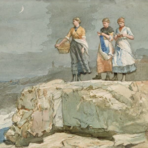 The Cliffs, 1883 (w / c on paper)