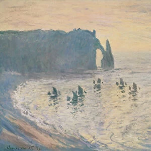 The Cliffs at Etretat, 1886 (oil on canvas)