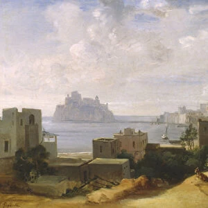 Coast of Ischia (oil on canvas)
