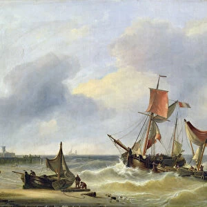 Coastal View, 1833 (oil on canvas)