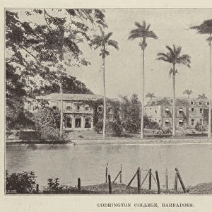 Codrington College, Barbadoes (b / w photo)