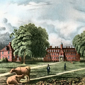 College of William and Mary in 1839, 1920 (lithograph)