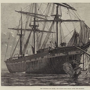 The Collision off Dover, the Barque Moel Eilian after the Collision (engraving)