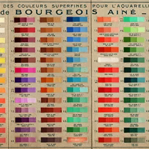 Color palette. c. 1910 (engraving)