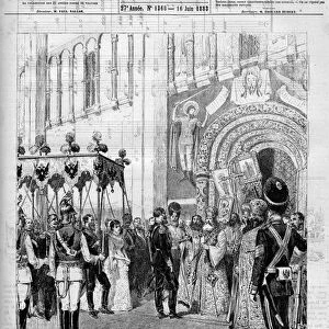 The coronation of Emperor Alexander III of Russia (1845-1894