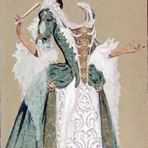 Costume design for the Countess Almaviva, from The Marriage of Figaro
