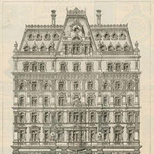 Courts of Justice Central Hotel (engraving)