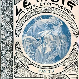 Cover of the magazine (monthly magazine) The Litterary and Picturesque Month by Alphonse