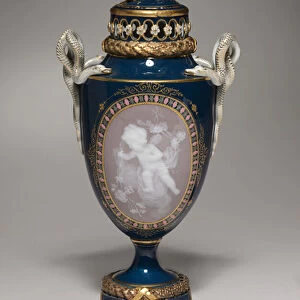 Covered Vase, made by Meissen Porcelain Factory, Germany