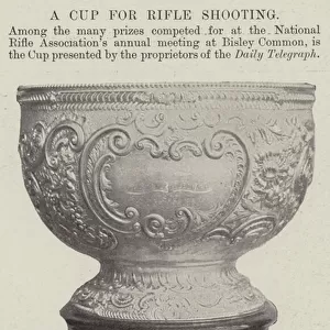 A Cup for Rifle Shooting (b / w photo)