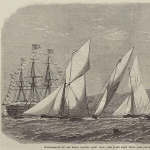 Cutter-Match of the Royal London Yacht Club, the Start from Erith (engraving)