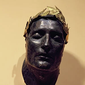 Death Mask of Napoleon Bonaparte (1769-1821), 1850 (bronze and gold)