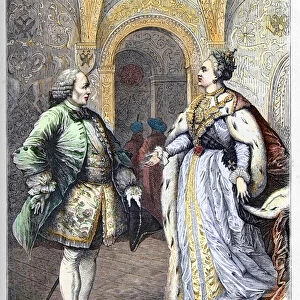 Denis Diderot (1713-1784) and Impress Catherine II (1729-1796
