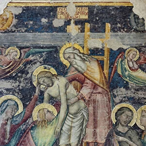 Deposition, detail (detached fresco)