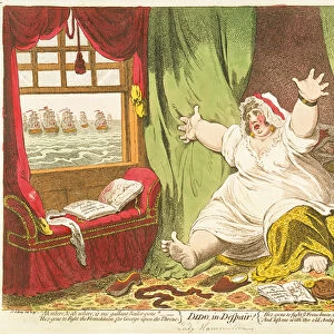 Dido in Despair, published by Hannah Humphrey, 1801 (hand-coloured engraving)