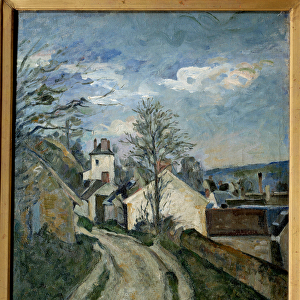 Doctor Gachets house in Auvers. Painting Paul Cezanne (1839-1906), 1873