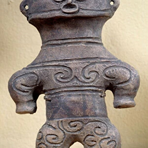 Dogu statuette Japan, height 20 cm, Neolithic, Jomon period
