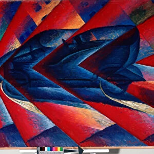 Dynamism of a Car, 1911 (oil on canvas)