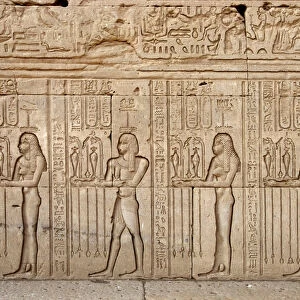Egyptian antiquite: offerings and tributes presented to the goddess, Temple of Hathor