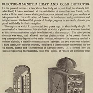 Electro-Magnetic Heat and Cold Detector (engraving)