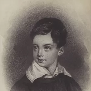 Emperor Franz Joseph I of Austria as a young boy in 1836 (litho)