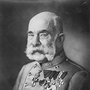Emperor Franz Joseph I (b / w photo)
