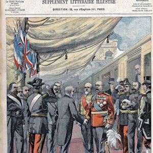 Entente Cordiale Franco-British. King Edward VII of England was welcomed by President