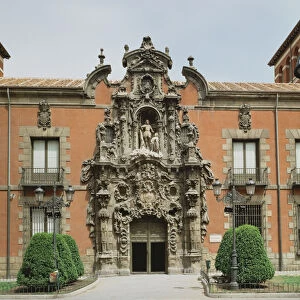 Entrance facade showing the doorway designed by Pedro Domingo de Ribera (1681-1742) c