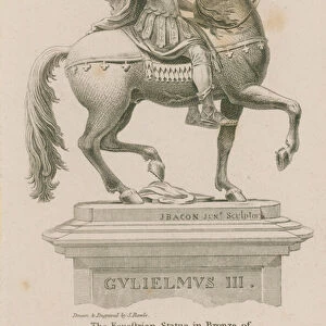 Equestrian statue of King William III (engraving)