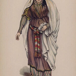 Esther, from Die Judin von Toledo (The Jewess of Toledo) by Franz Grillparzer (colour litho)
