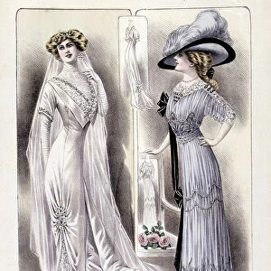 Fashion Show, on 16 / 04 / 1910: wedding dress