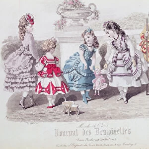 Fashions for Girls, from Journal des Demoiselles, published Dupuy, Paris
