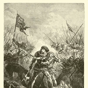"Father, ware right! Father, ware left!"(engraving)