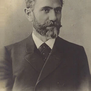 Ferdinand August Bebel, German Marxist politician, philosopher, writer and orator, late 19th Century (b / w photo)