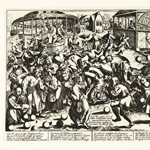 A festival of fools, Middle Ages. 1906 (lithograph)
