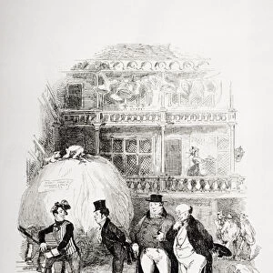 First appearance of Mr. Samuel Weller, illustration from The Pickwick Papers