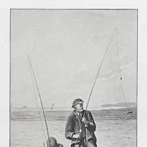 Fishing: Live Baiting Slapton Ley (litho)