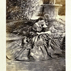 Florence Nightingale at Embley Park, 1858 (b / w photo) (see 321967)