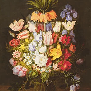Flower Still Life (oil on canvas)