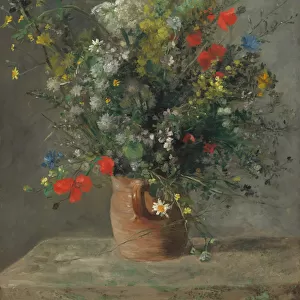Flowers in a Vase, c. 1866 (oil on canvas)