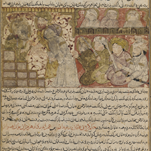 Folio from Tarikhnama (Book of history) by Balami: The election of