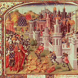 Fr. 20124 f. 331 The Looting of Jerusalem after the Capture by the Christians in 1099