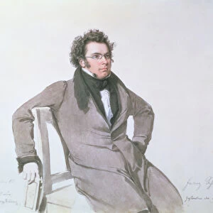Franz Schubert (1797-1828), 1825 (w / c on paper)