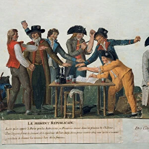French Revolution: "The Republican oath: the citizens take an oath of their