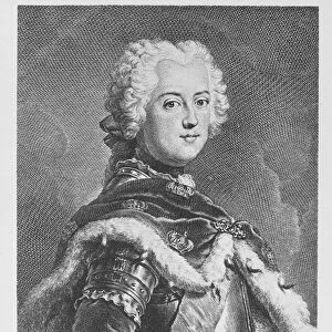 Friedrich II, King of Prussia, engraved by Georg Friedrich Schmidt, 1746 (engraving)
