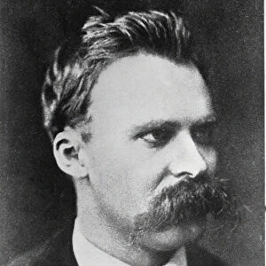 Friedrich Wilhelm Nietzsche (1844-1900) 1873 (b / w photo)