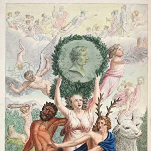 Frontispiece, illustration from Ovids Metamorphoses, Florence