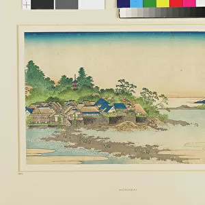 Fuji from Enoshima, 1830-1832 (colour woodcut)