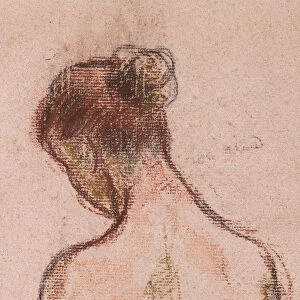 Full-length standing nude of a woman, from behind (detail)